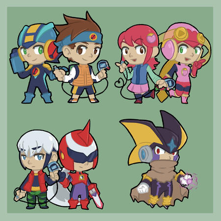 Megaman Battle Network chibis