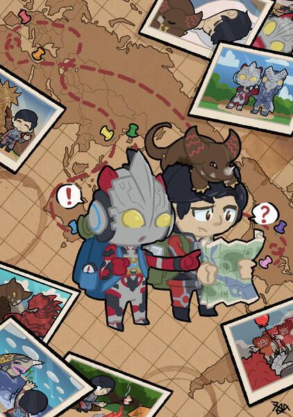 Zine - Love Frequency 2 page art