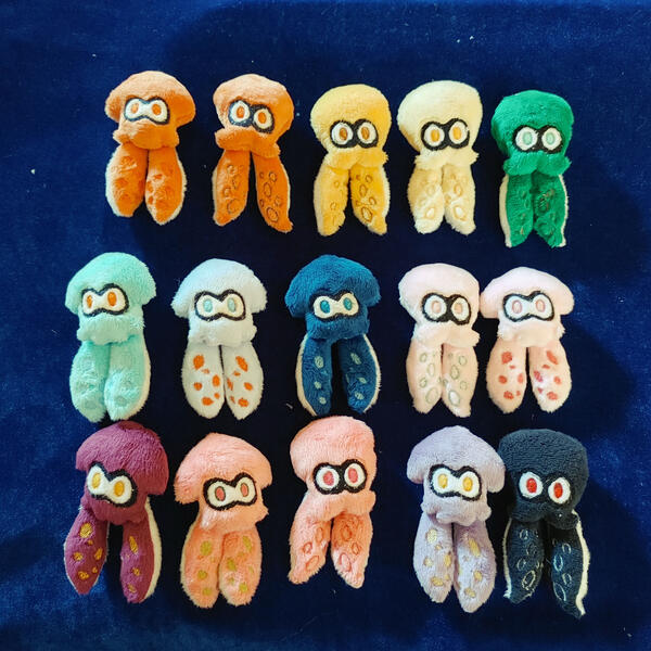 minky pins - Squids