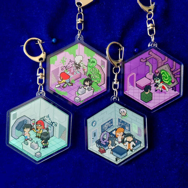 Isometric Keychain - Danny Phantom