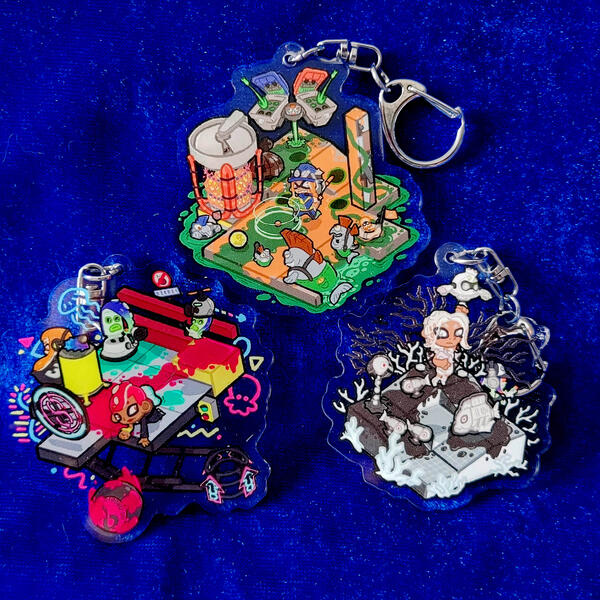 Isometric Keychain - Splatoon